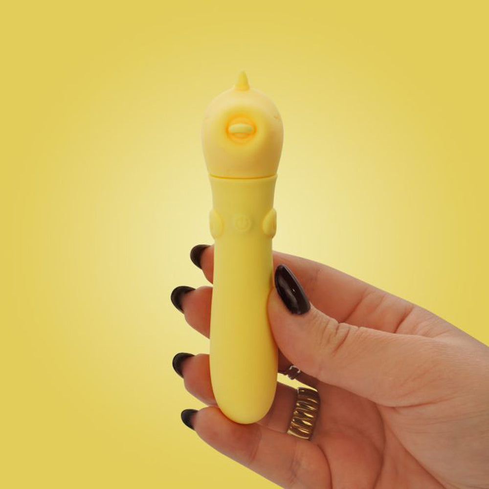 Unihorn Bean Blossom Rechargeable Discreet Bullet Vibrator - Yellow