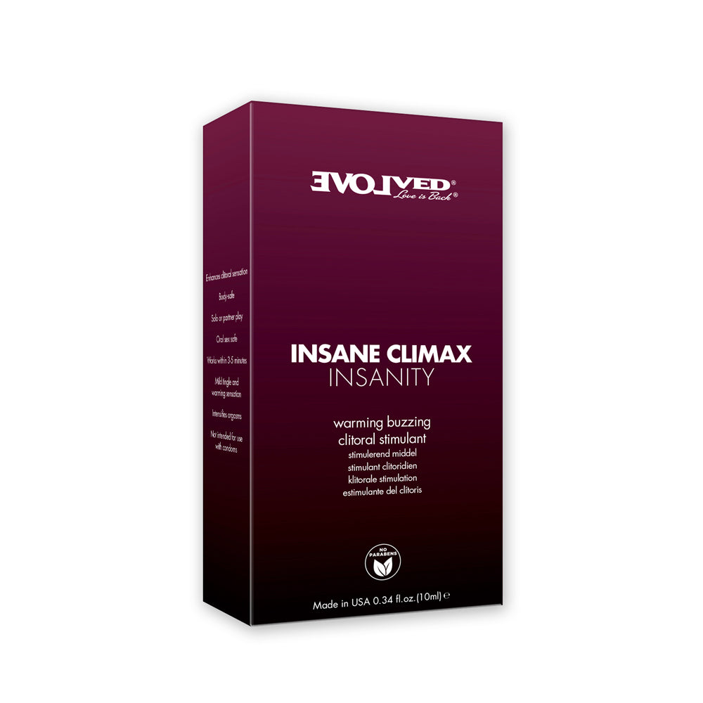 Insane Climax - Insanity Warming Buzzing Clitoral Stimulant - 10ml