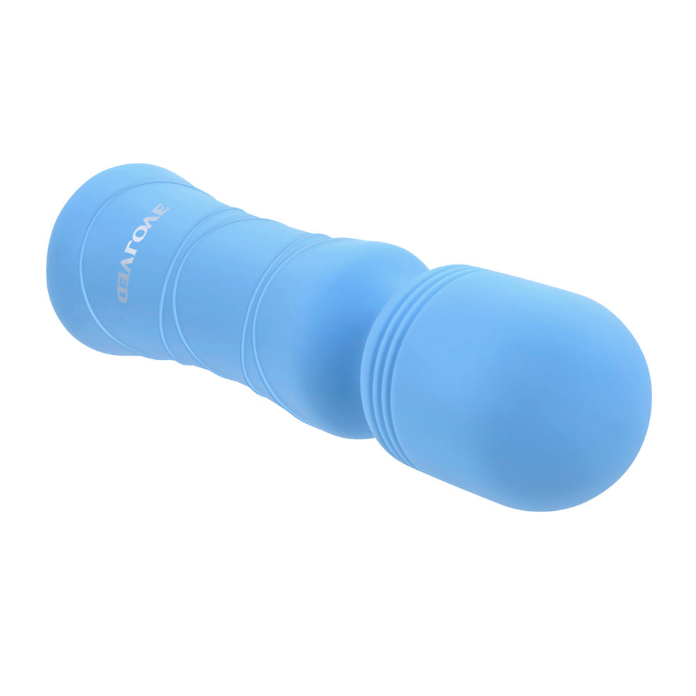 Evolved Out Of The Blue 7-Speed Mini Wand Vibrator Silicone - Blue