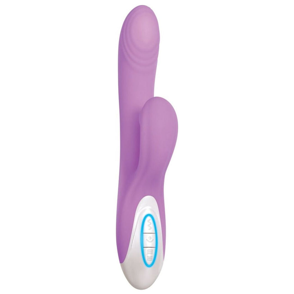 Evolved Super Sucker G-Spot Thumping & Clitoral Suction Silicone Rabbit Vibrator - Purple