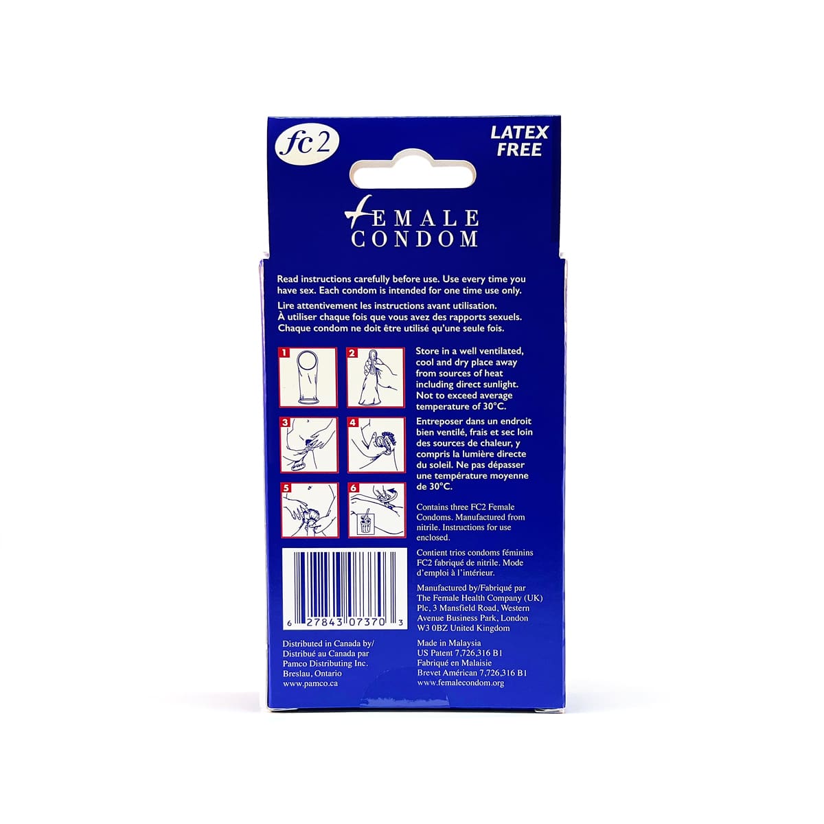 FC-2 Female Condom Nitrile - 3-Pack