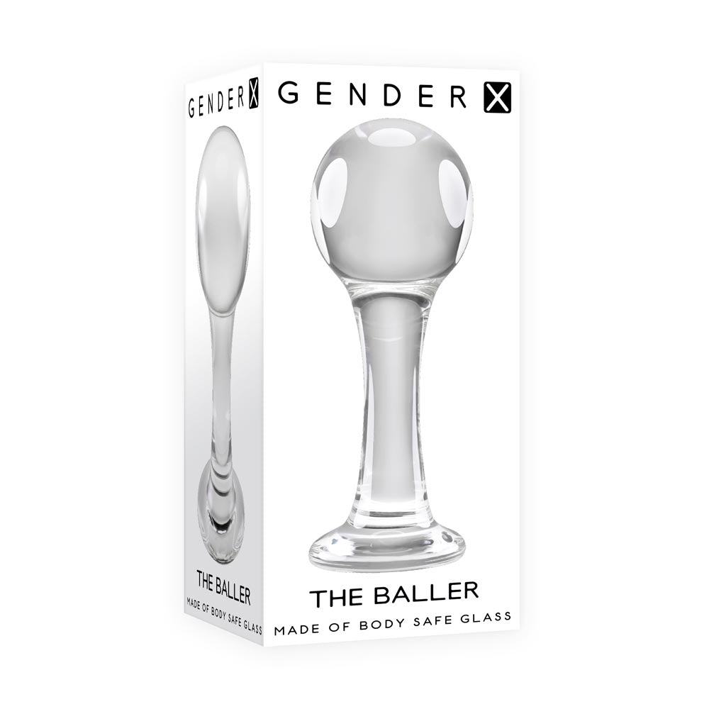 Gender X The Baller Butt Plug - Glass