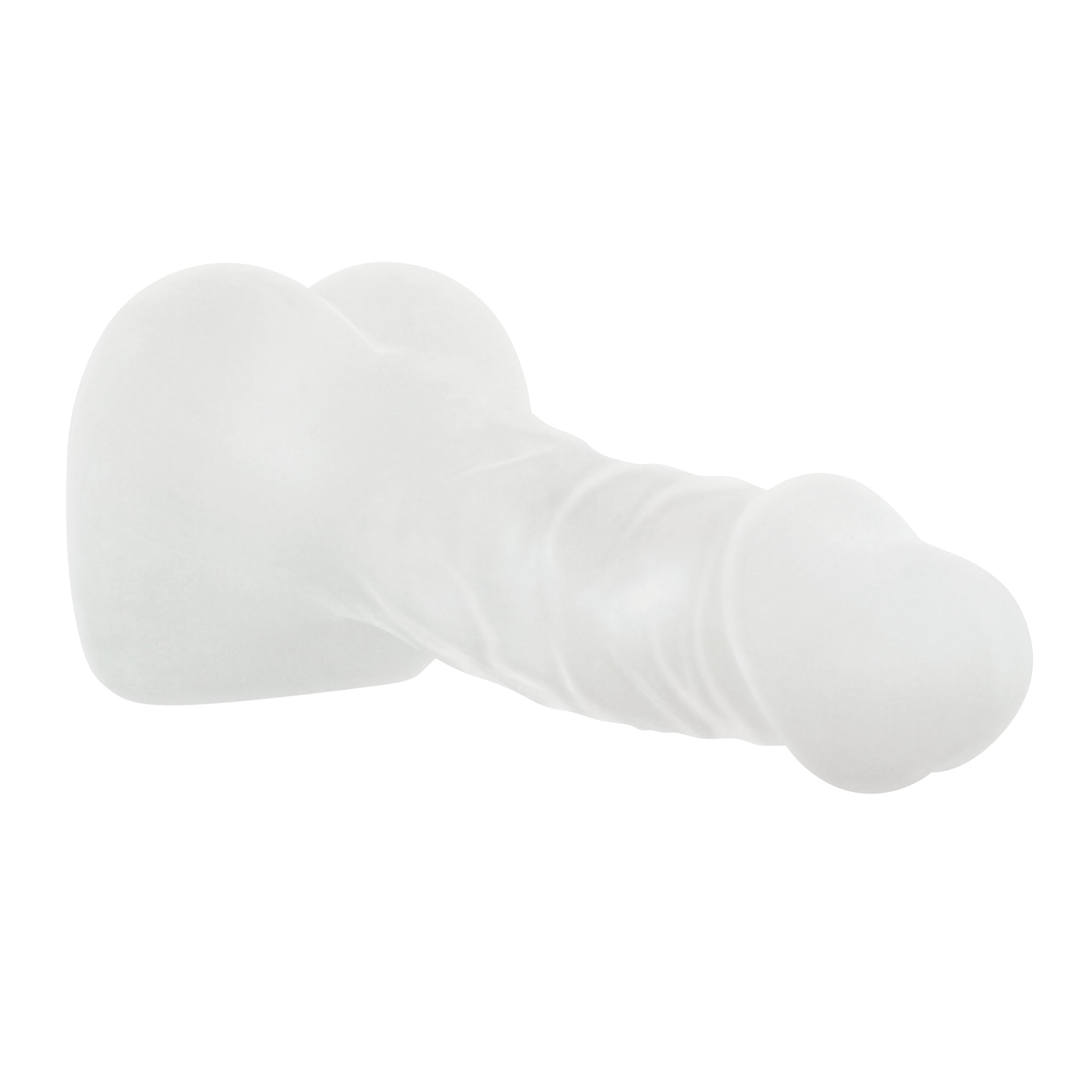 Gender X Stroke & Poke Textured Stroker with Vibrating Ring - Clear