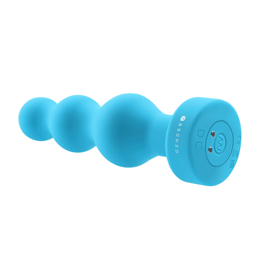 Gender X Plugged Up Flexible Beaded Vibrator Anal Plug