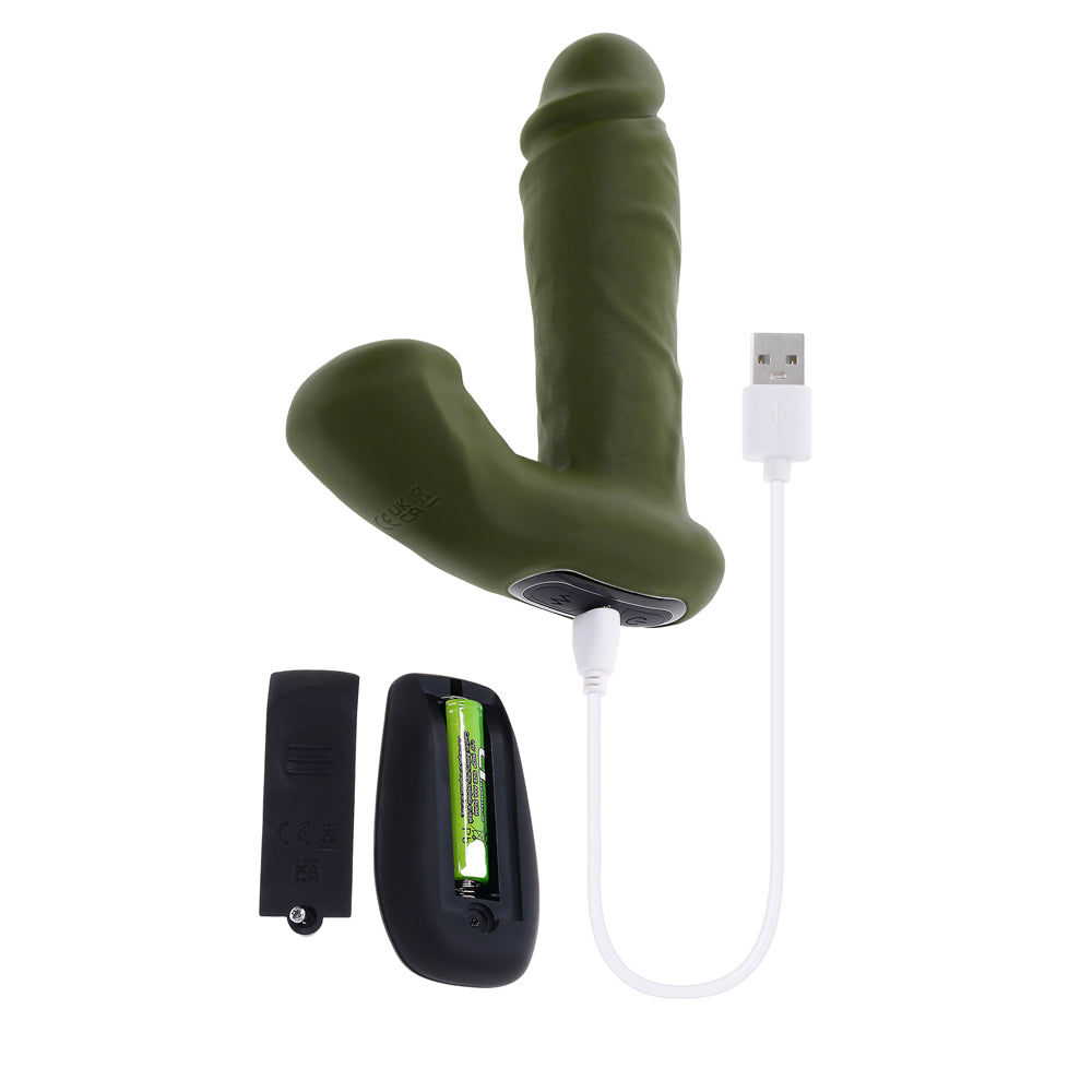 Gender X The Hunk 7 inch Vibrating Dildo with Remote Control