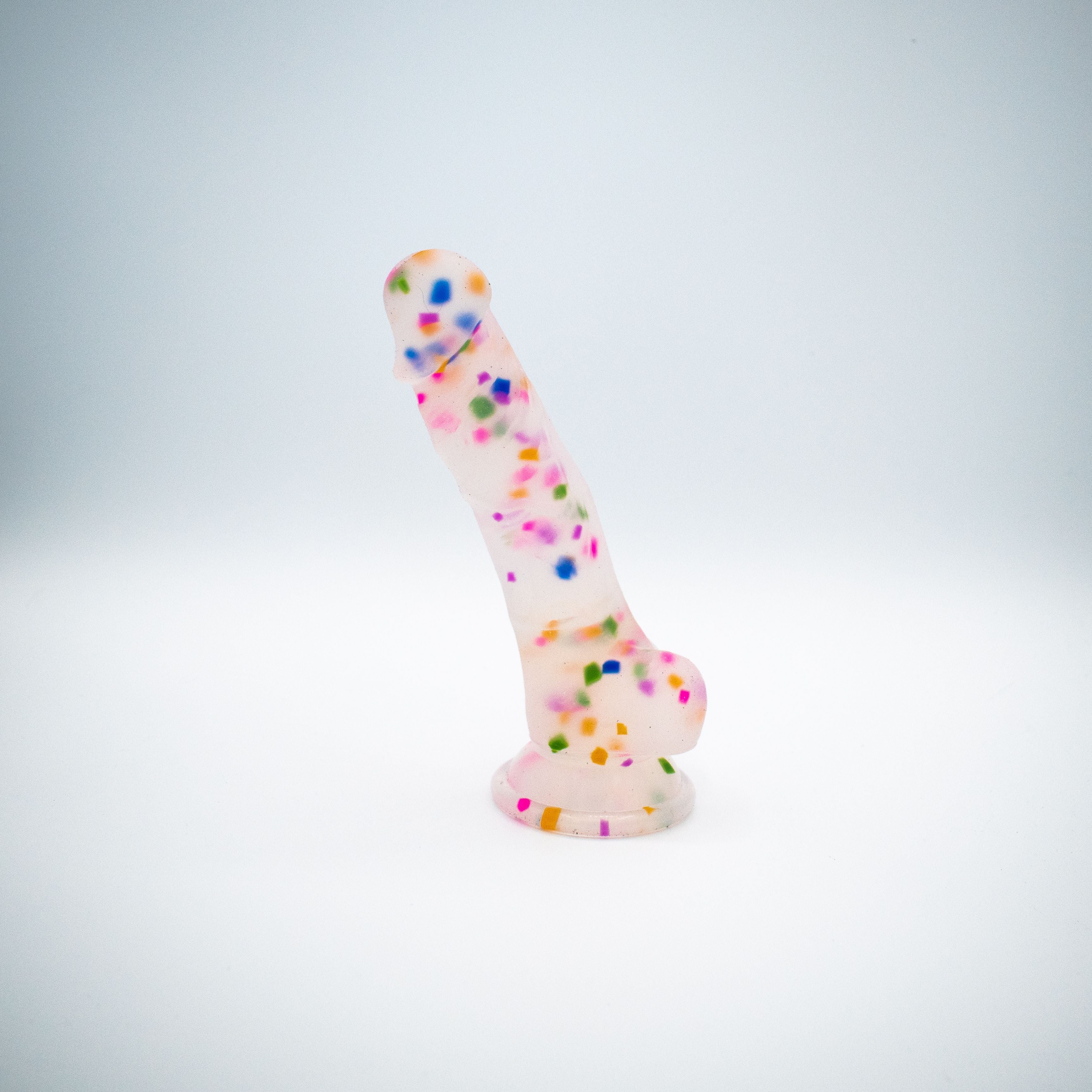 Cock-A-Palooza Confetti 5 Inch Silicone Suction Dildo