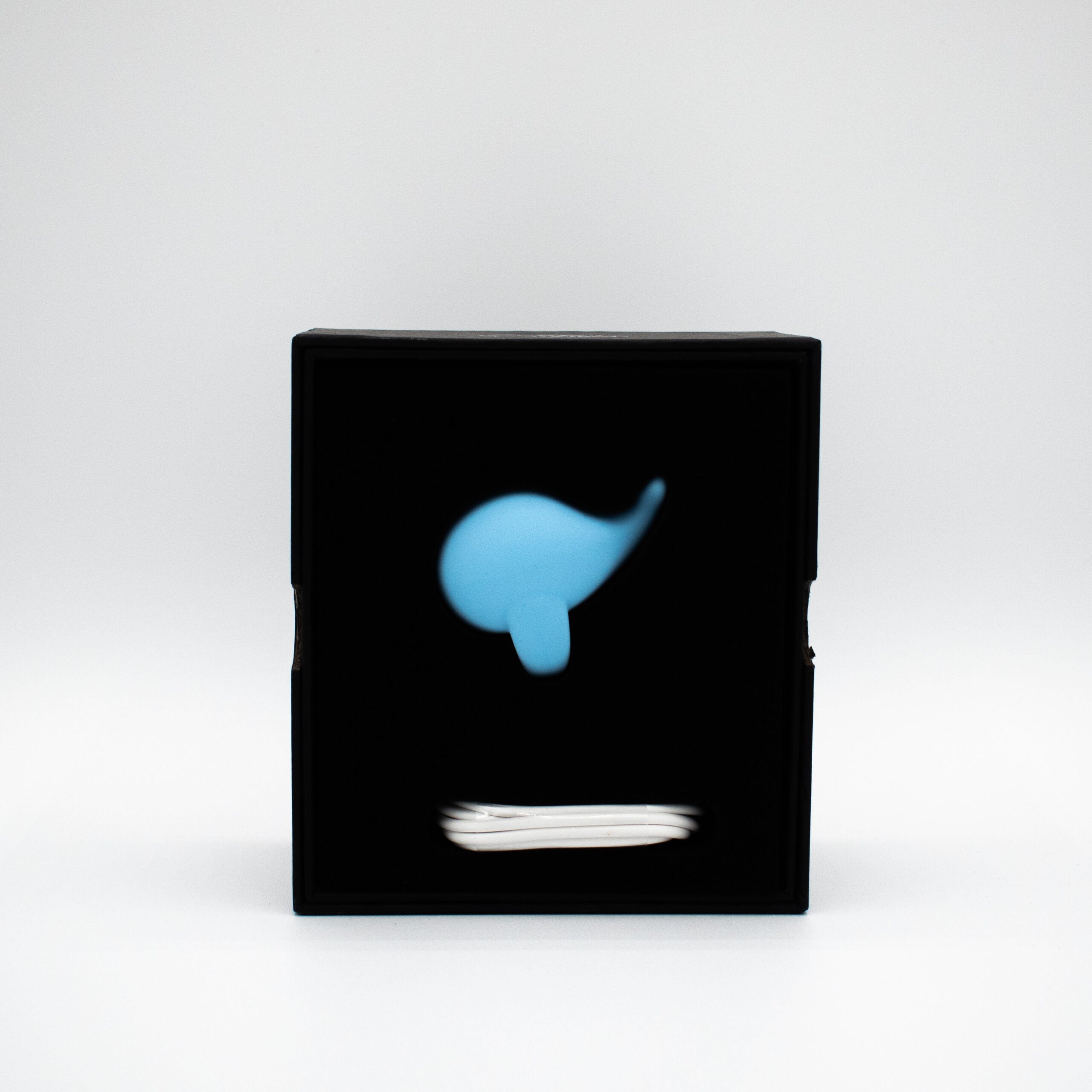 Heavenly Humpback Silicone Finger Bullet Clitoral Vibrator - Blue