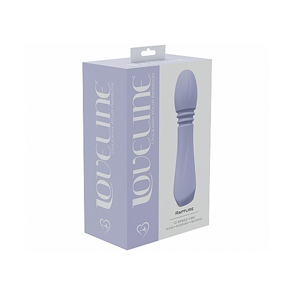 LoveLine Rapture 10 Speed Silicone Rechargeable Vibrator 5.3 Inch – Lavender