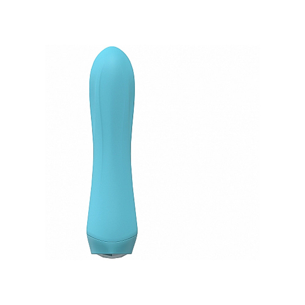LoveLine Serenade Rechargeable 5.3 Inch 10 Speed Silicone Vibe - Blue