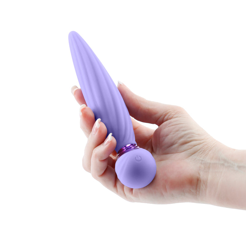 Sugar Pop Twist Gyrating Vibrator Plush Silicone - Purple