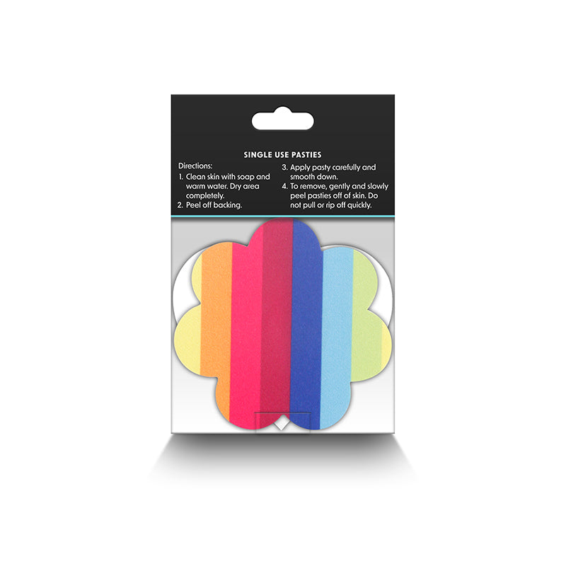 Pretty Pasties Pride Heart and Flower Set of 2 - Rainbow
