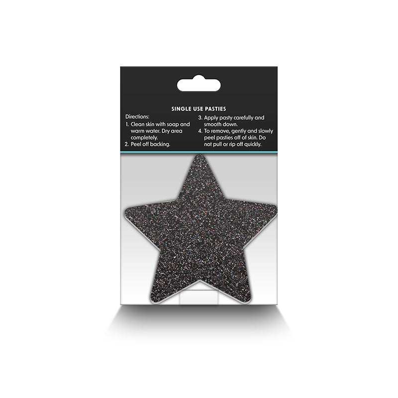 Pretty Pasties Stars Set of 2 - Black and Gold