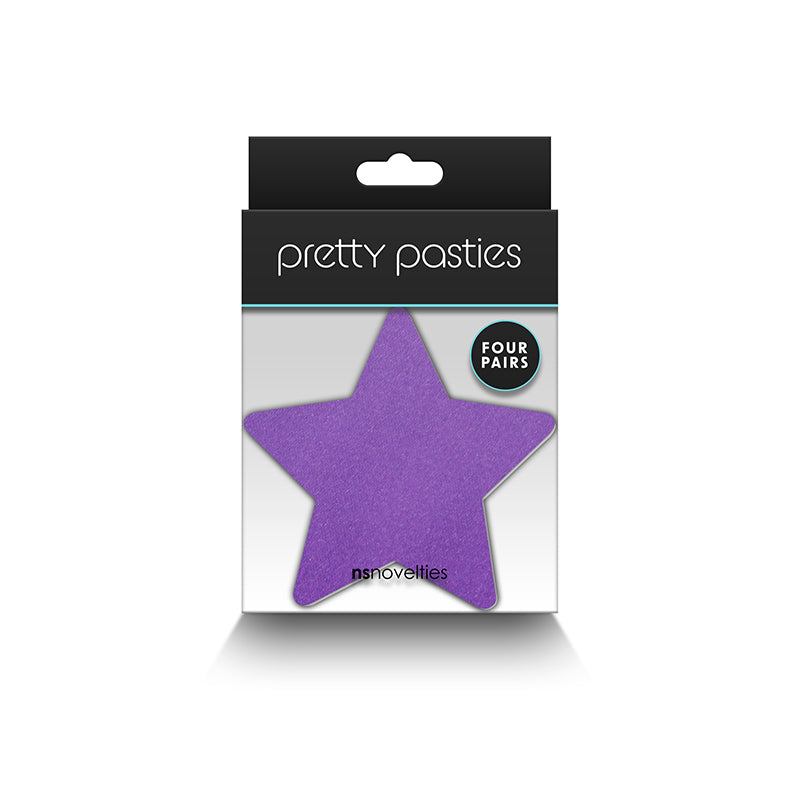 Pretty Pasties Star I Set of 4 - Black, Light Blue, Purple, Nude