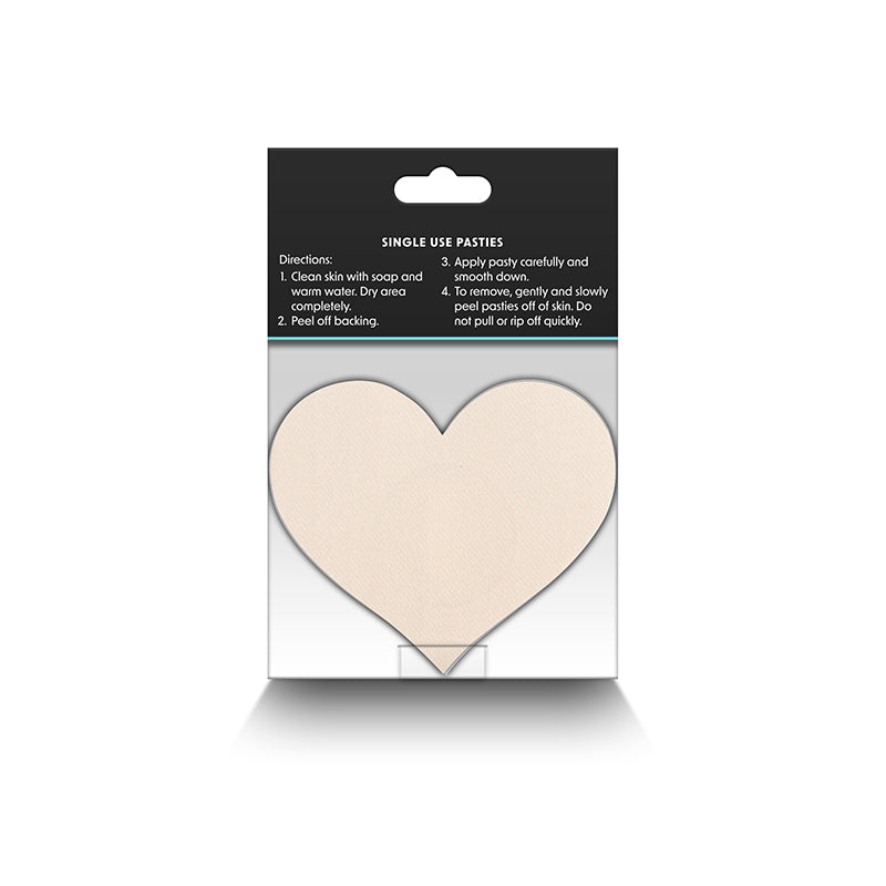 Pretty Pasties Heart I Set of 4 - Black, Light Blue, Purple, Nude