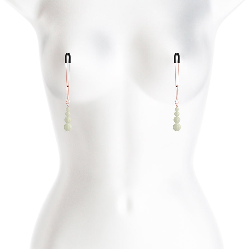 Bound Nipple Clamps G2 Rose Gold Glow-in-the-Dark