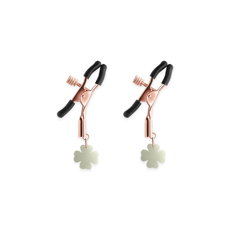 Bound Nipple Clamps G4 Rose Gold Glow-in-the-Dark