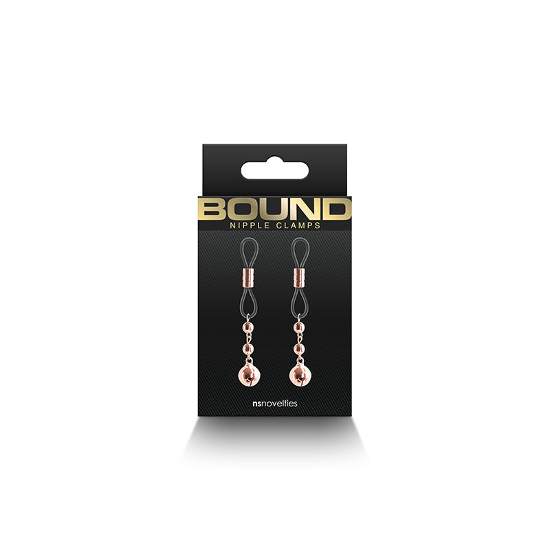 Bound Nipple Clamps D1 - Rose Gold