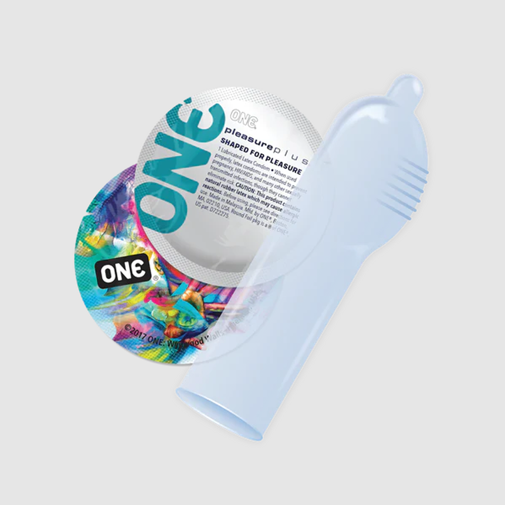 ONE Pleasure Plus Condoms - 12-Pack