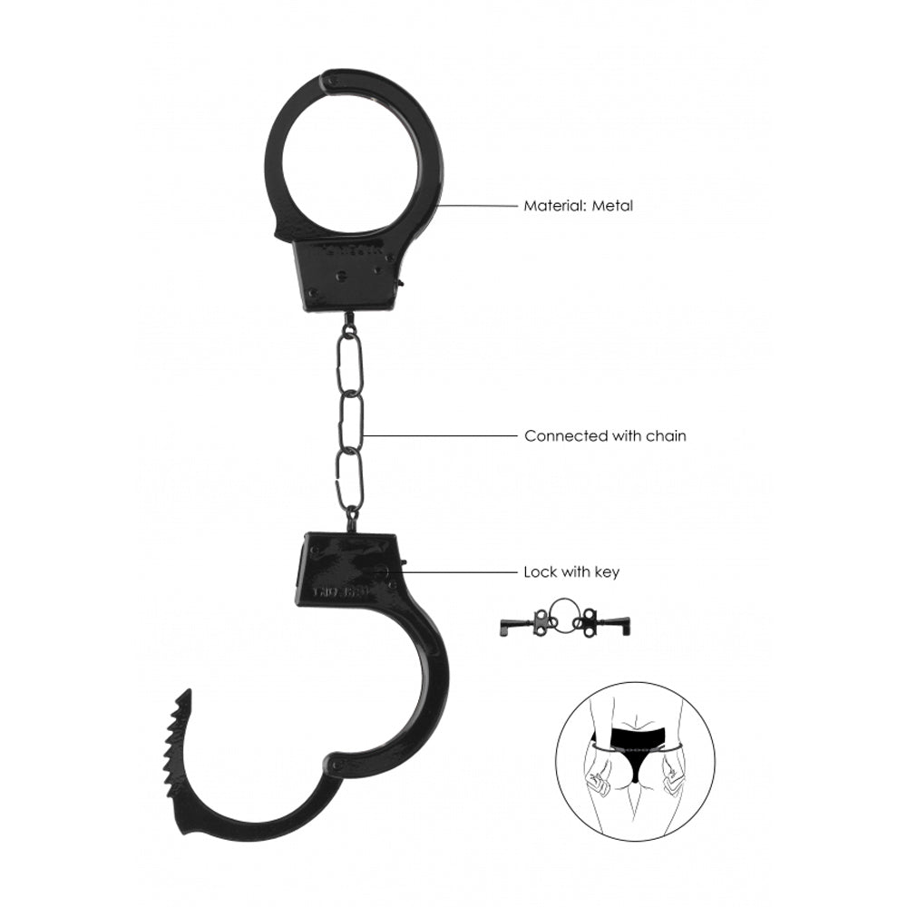 Ouch! Beginner's Handcuffs - Black