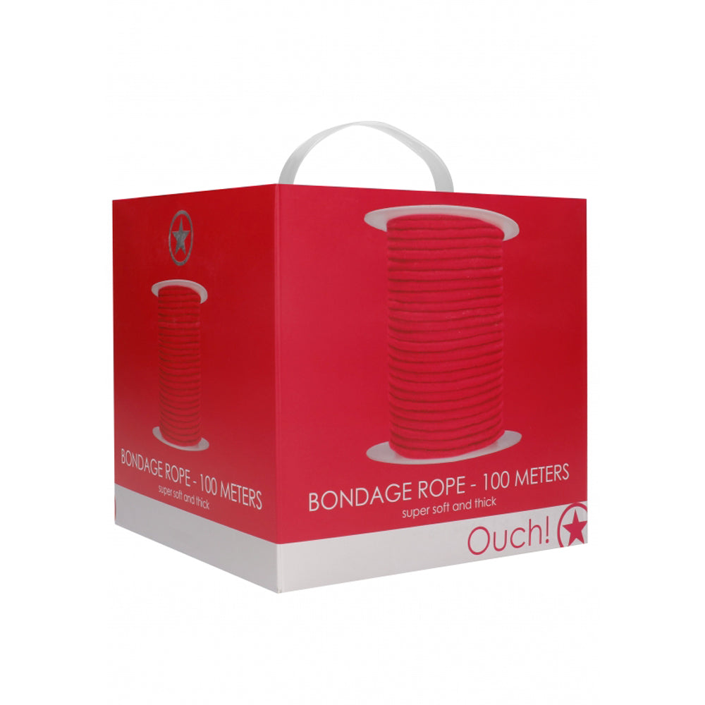 Ouch! Bondage Rope 100 Meter - Red