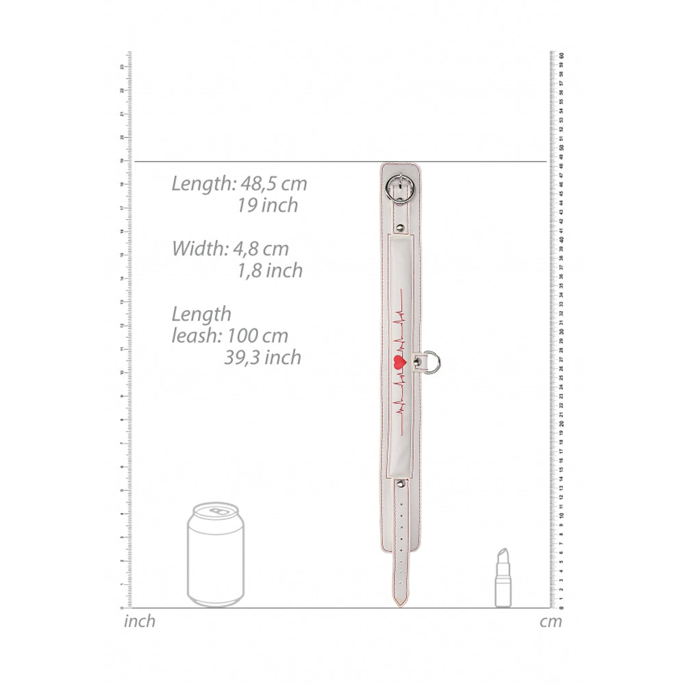 Ouch! Collar With Leash - Nurse Theme