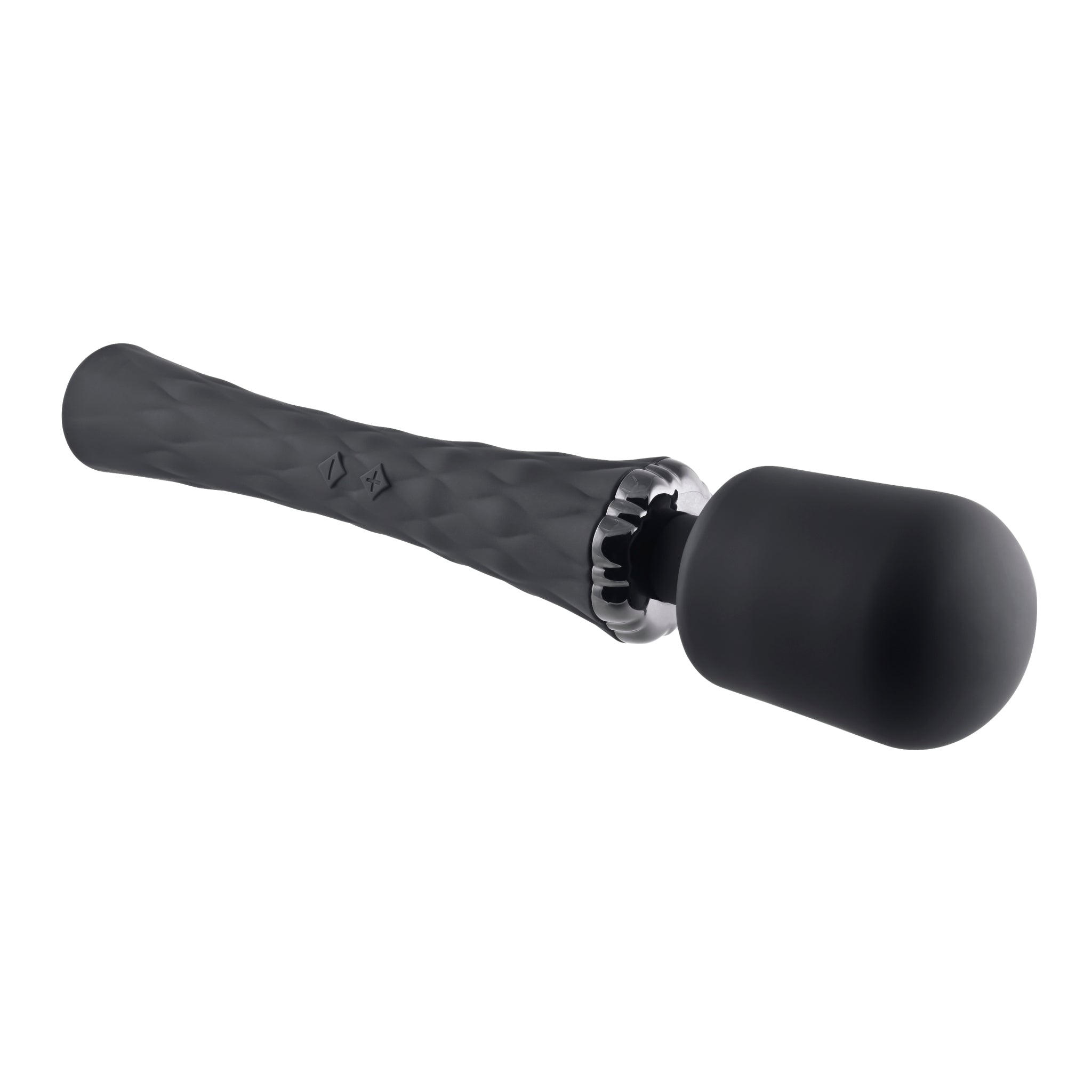 Playboy Pleasure Royal Wand Massager 10-Mode Silicone - Black