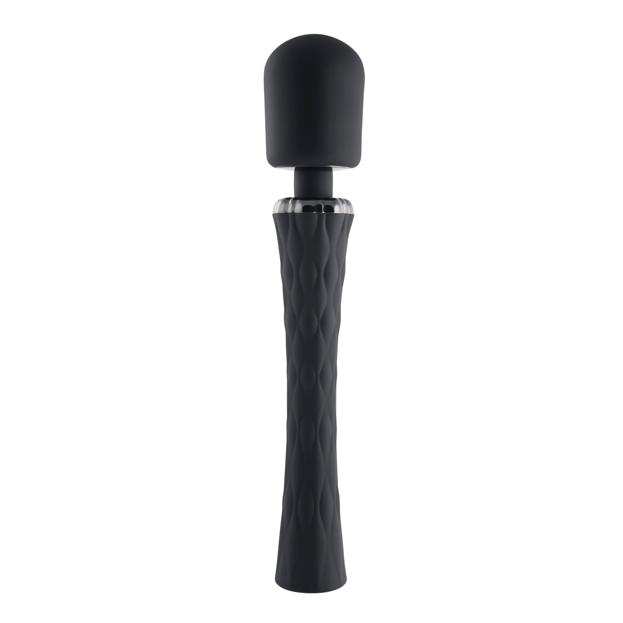 Playboy Pleasure Royal Wand Massager 10-Mode Silicone - Black