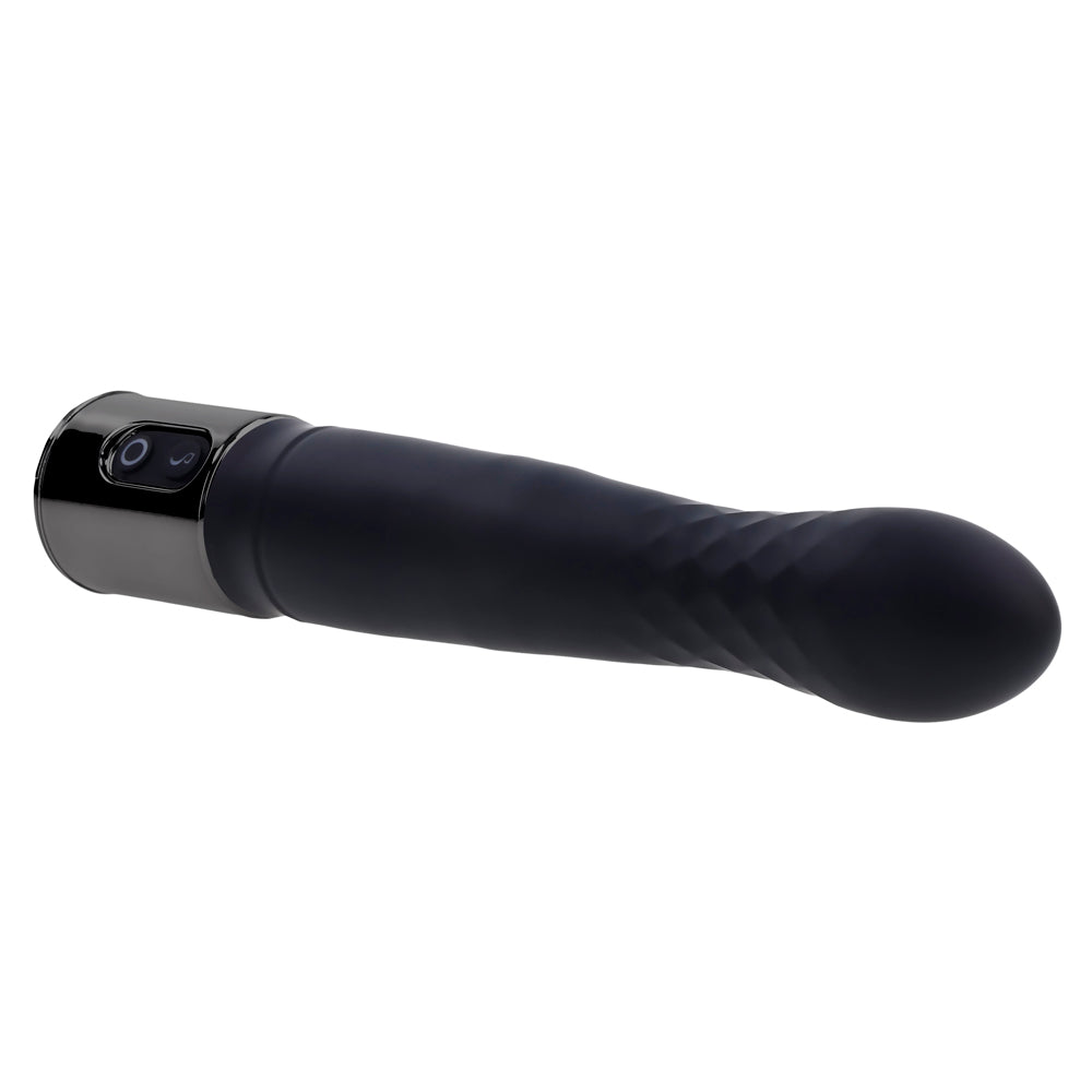 Playboy Pleasure Zone Thrusting Vibrator with Case 8.4 Inch - Black