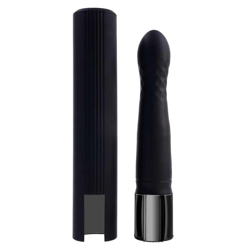 Playboy Pleasure Zone Thrusting Vibrator with Case 8.4 Inch - Black
