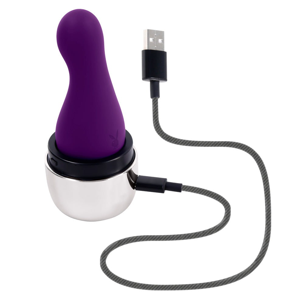Playboy Pleasure The Jet Set Vibrator with Travel Case - Purple