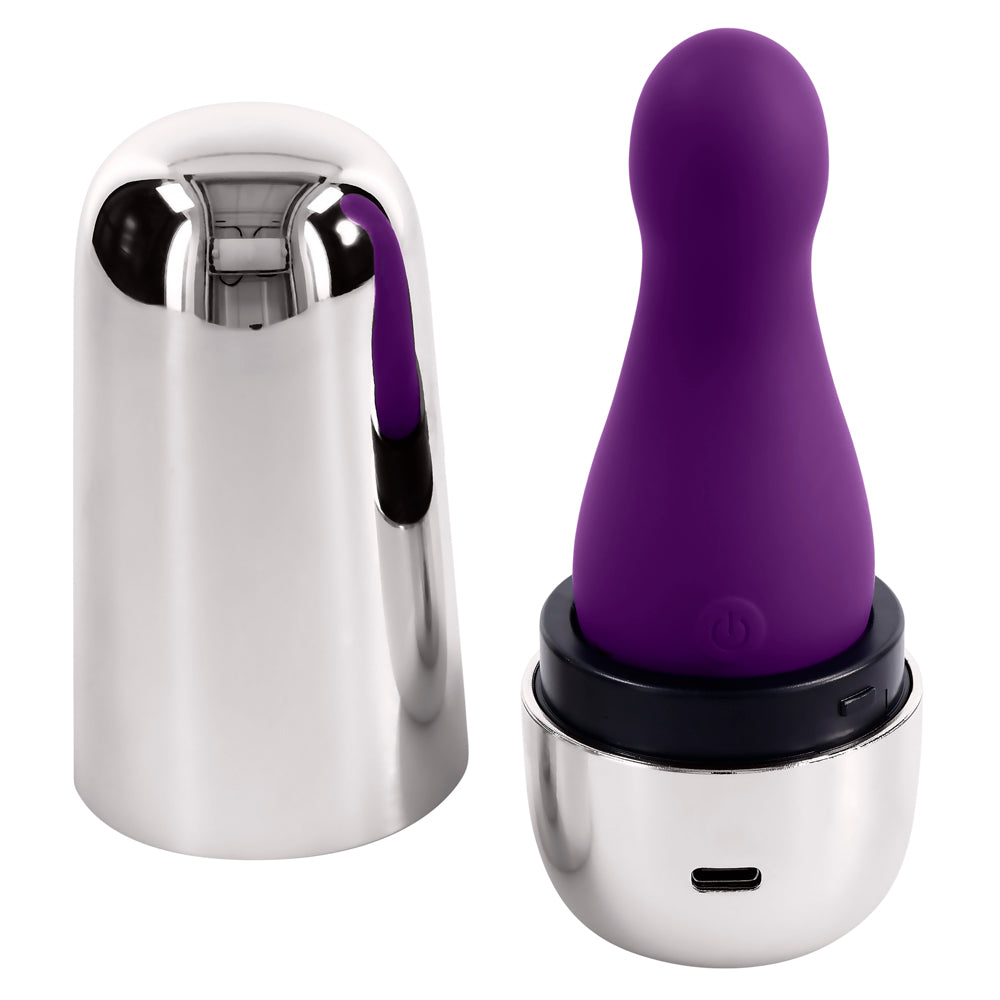 Playboy Pleasure The Jet Set Vibrator with Travel Case - Purple