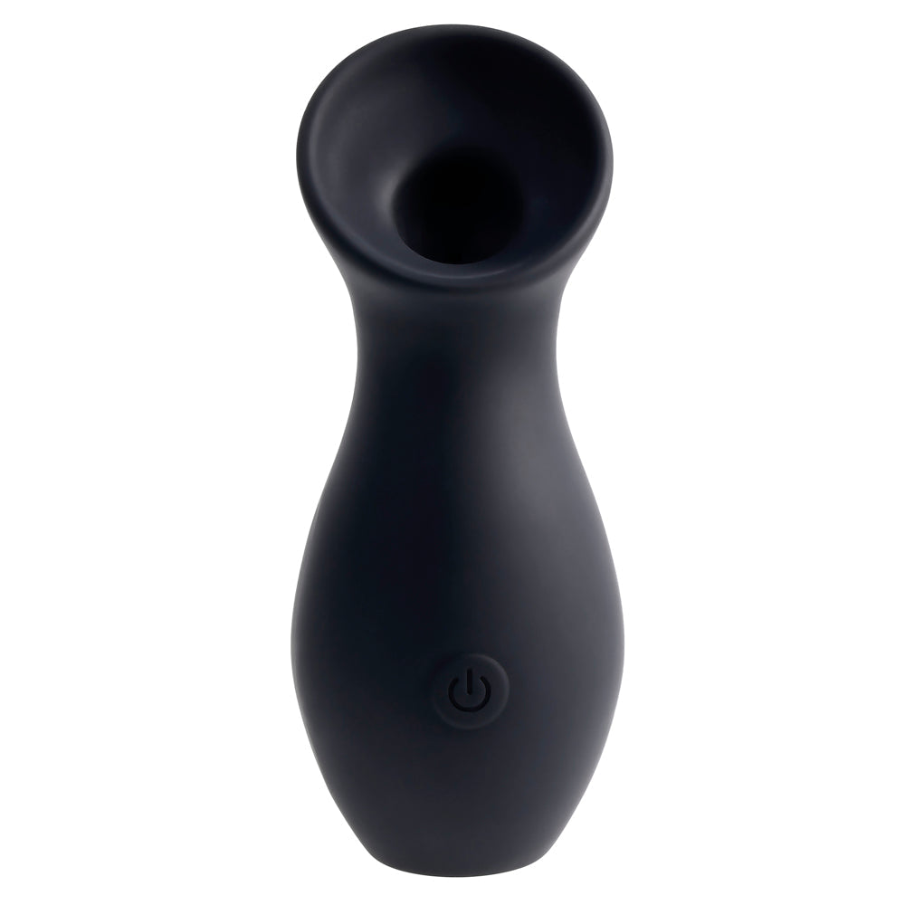 Playboy Pleasure The Jet Set Suction Clitoral Vibrator with Travel Case - Black