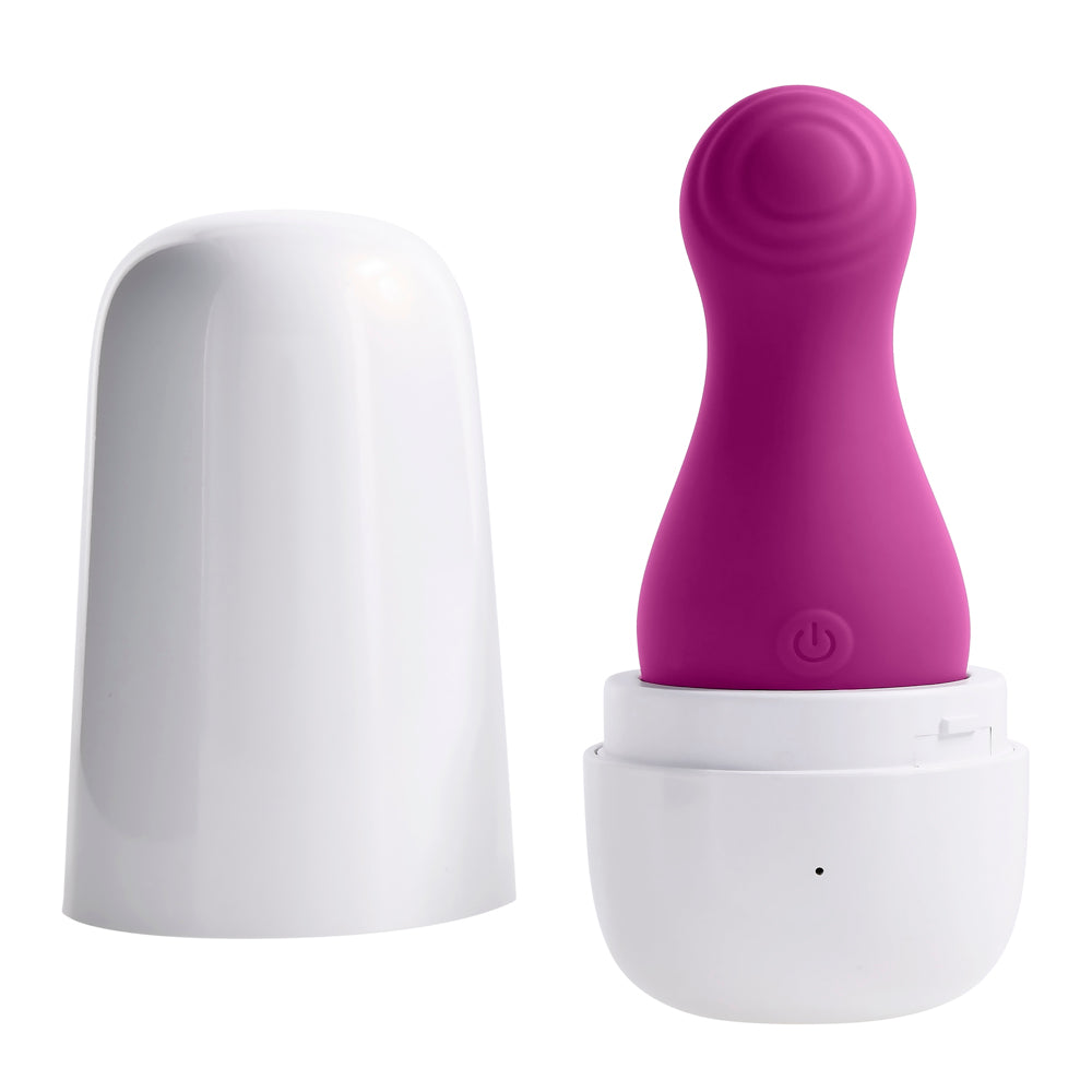 Playboy Pleasure The Jet Set Tapper Clitoral Vibrator with Travel Case - Pink