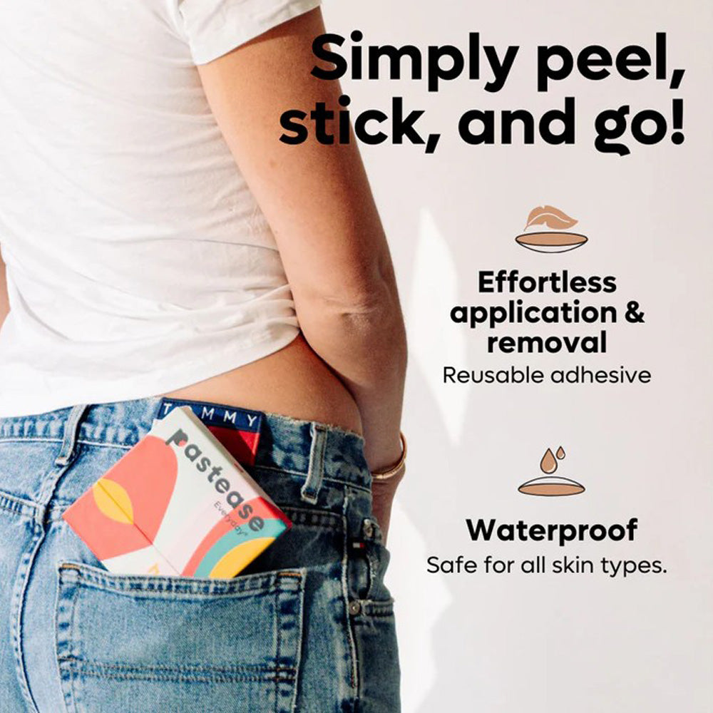 Pastease Everyday Silicone Reusable Adhesive Nipple Covers with Travel Box - Bloom - Small (A-C cups)