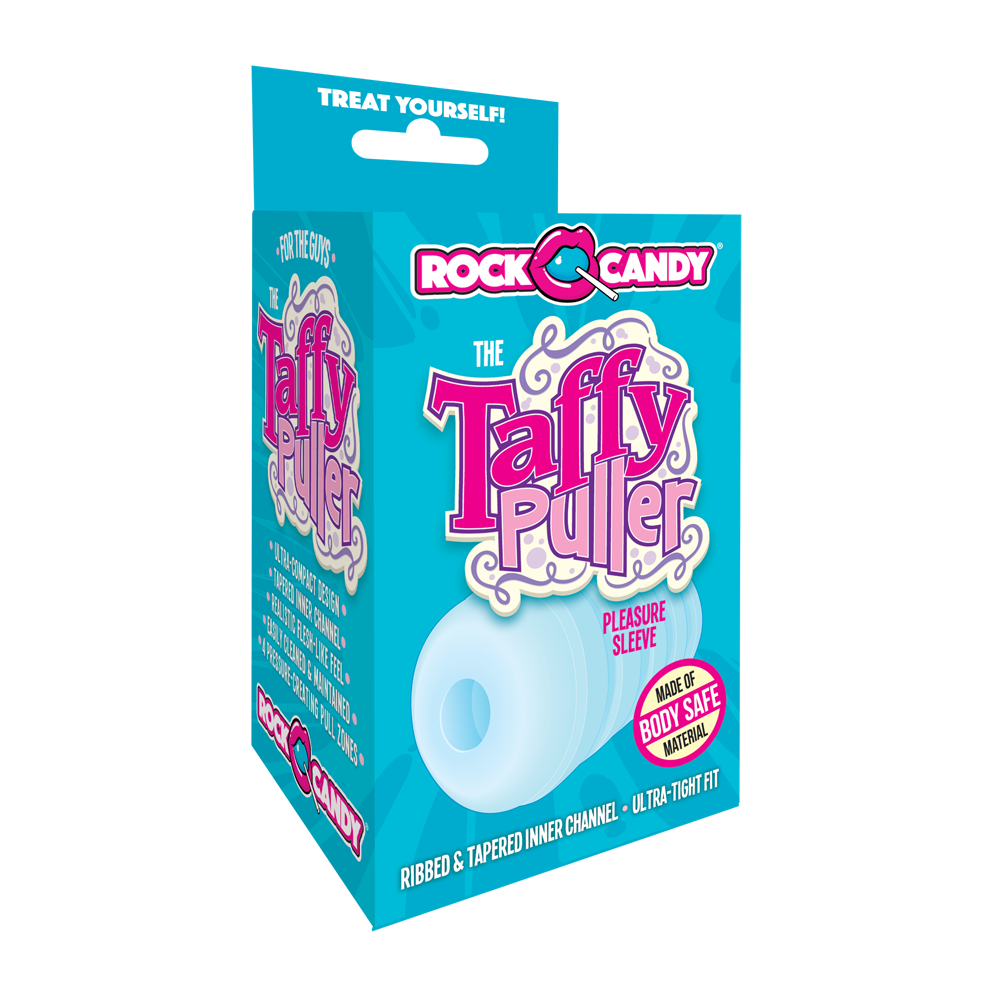 Rock Candy Taffy Puller Textured Stroker Sleeve – Blue