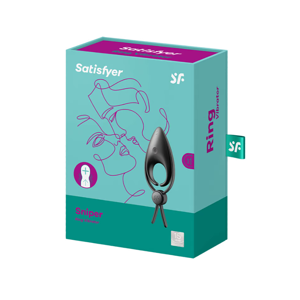 Satisfyer Sniper Cock Ring Vibrator - Black