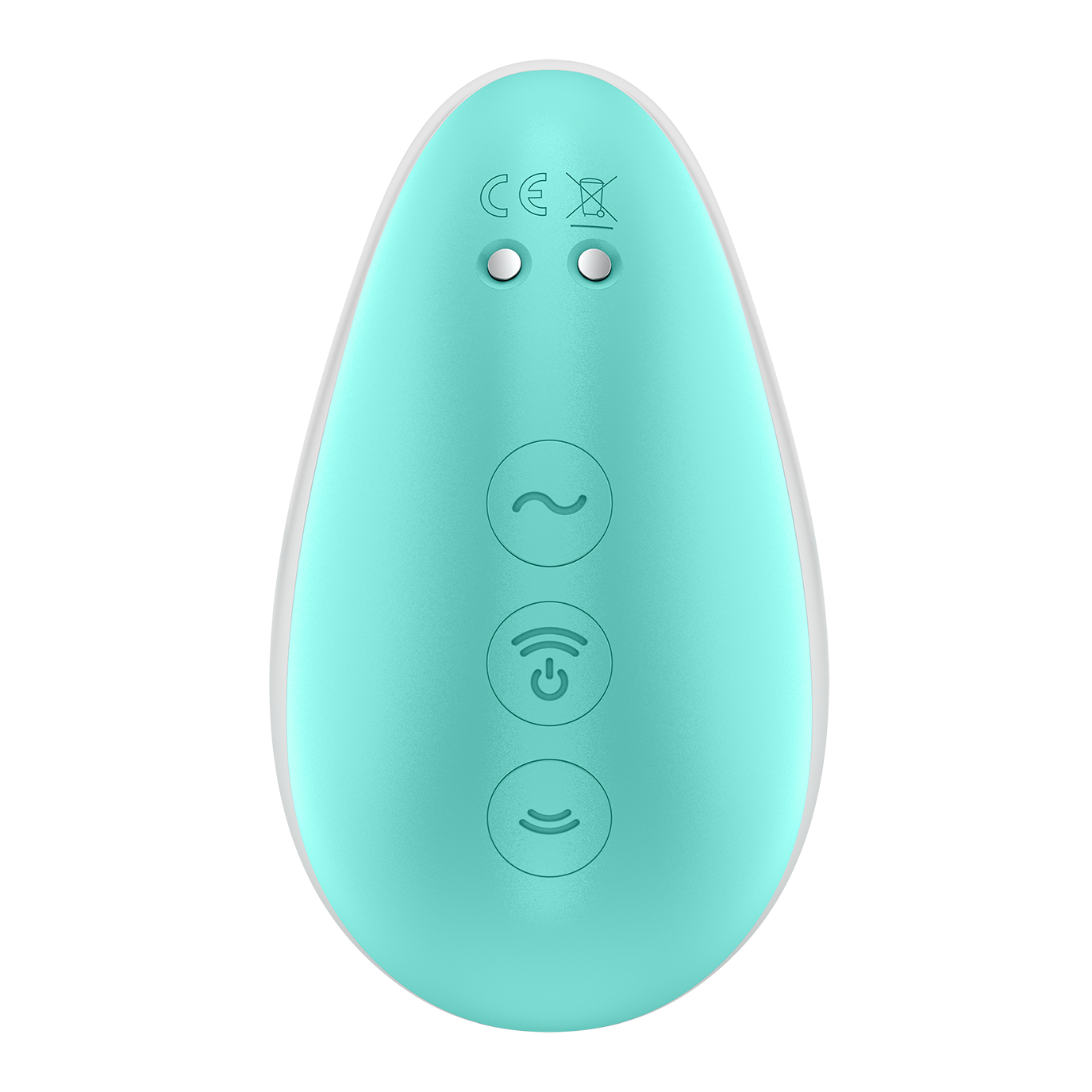 Satisfyer Pixie Dust Double Air Pulse & Vibration Silicone Clitoral Stimulator - Mint and Pink