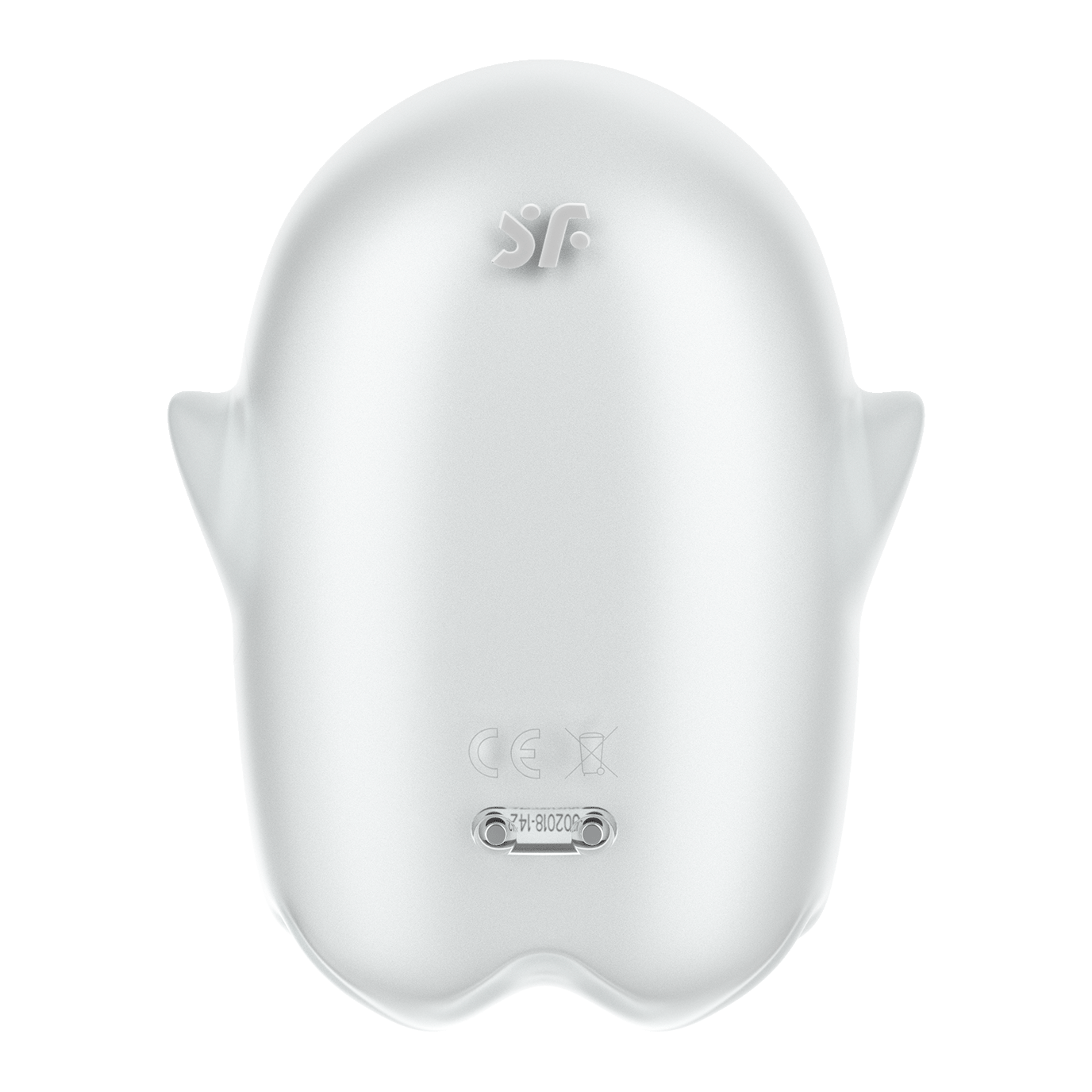 Satisfyer Glowing Ghost Air Pulse and Vibration Silicone Clitoral Stimulator - White