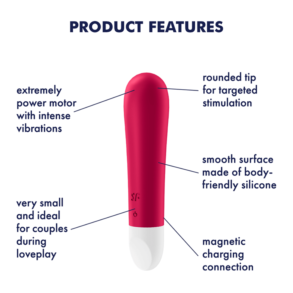 Satisfyer Ultra Power Bullet 1 Perfect Rechargeable Twist Vibrator - Red