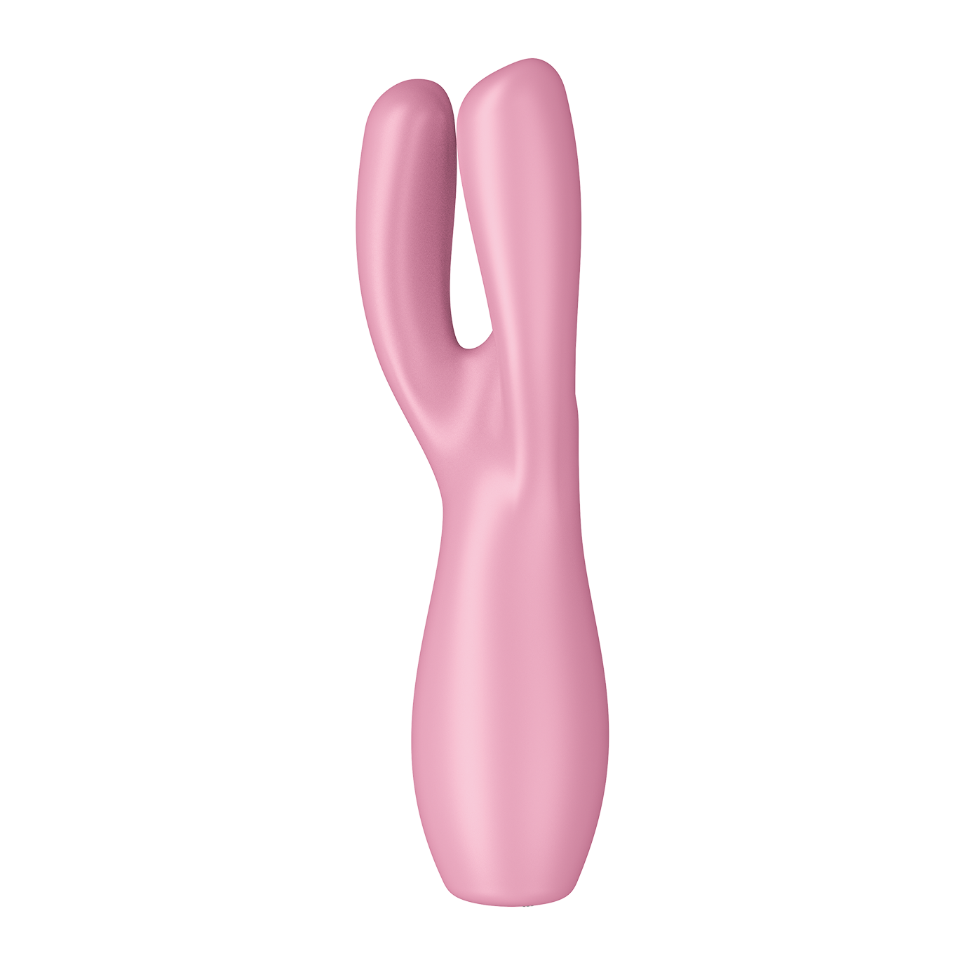 Satisfyer Threesome 3 Rechargeable Silicone Lay-On Vibrator - Pink