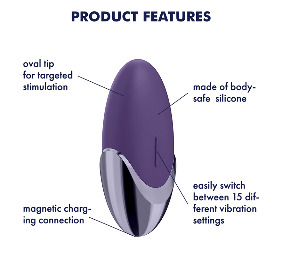 Satisfyer Purple Pleasure Layon Vibrator 3.7 Inch – Violet