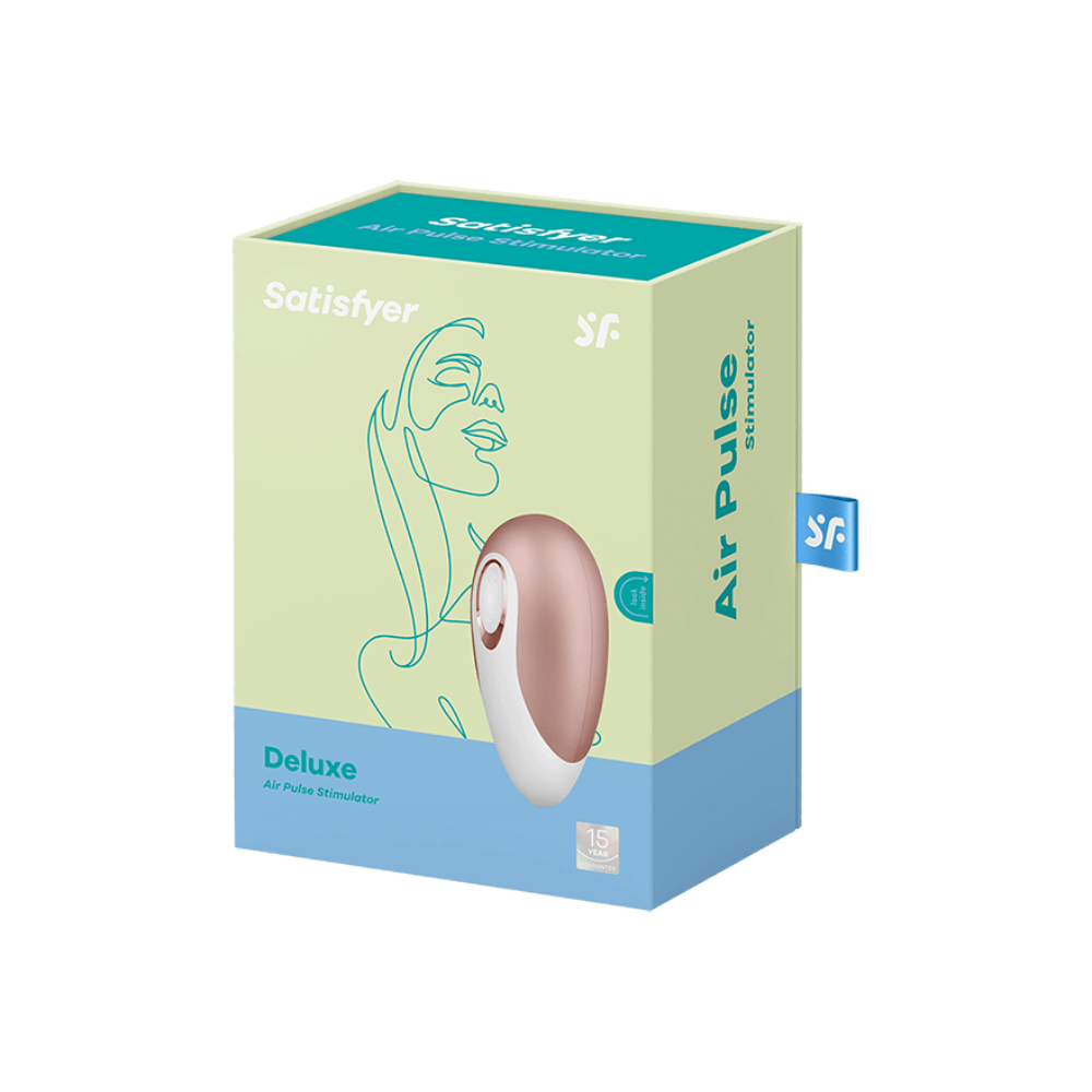 Satisfyer Deluxe Air Pulse Clitoral Stimulator - Rose Gold