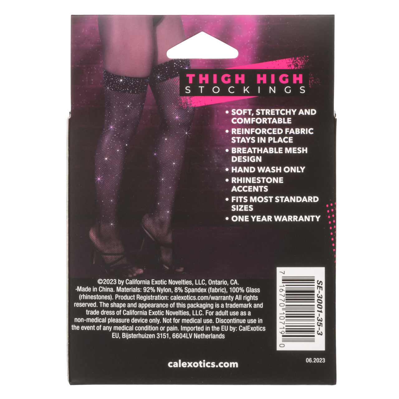 Radiance Thigh High Stockings - Black - Standard Size