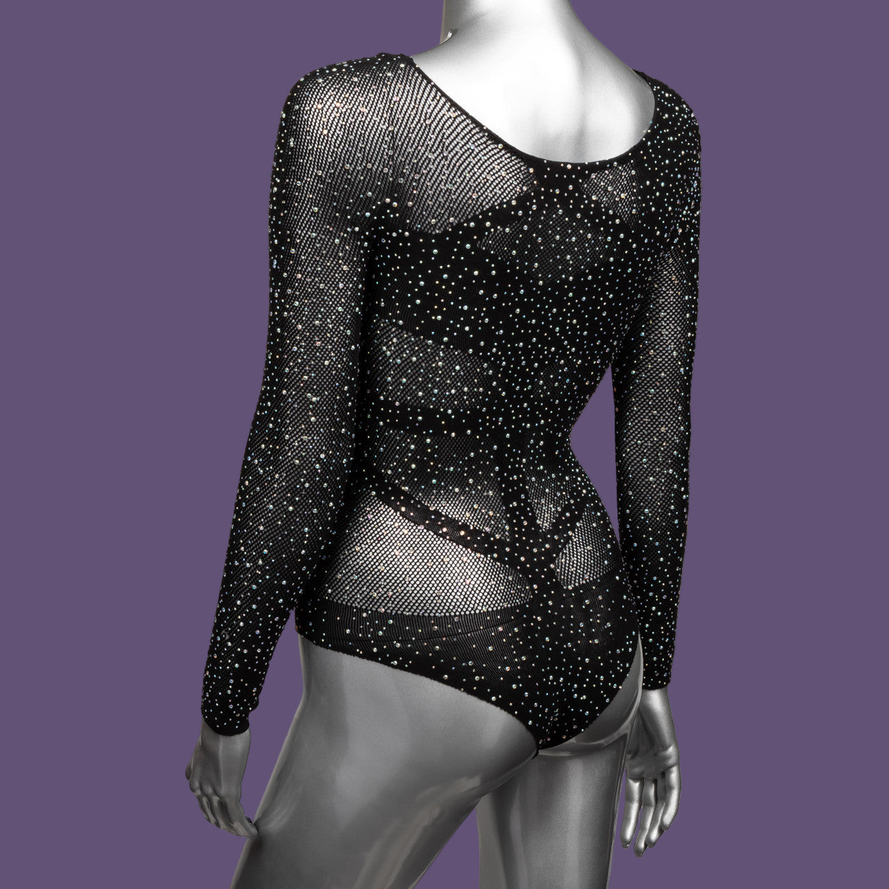 Radiance Long Sleeve Bodysuit - Black - Plus Size