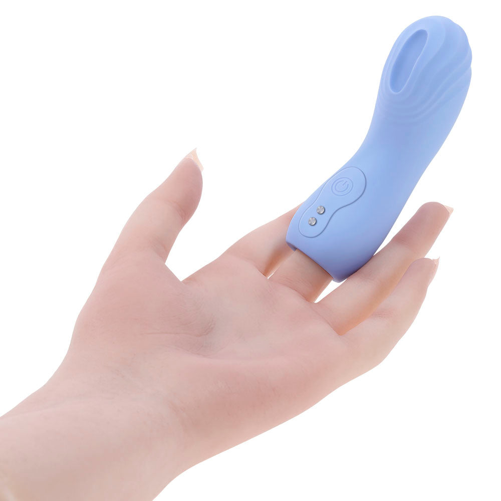 Selopa Good Point Finger Vibrator Silicone Rechargeable - Blue