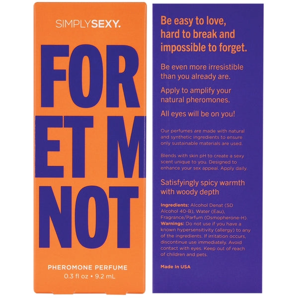 Simply Sexy Pheromone Perfume - Forget Me Not - 9.2ml