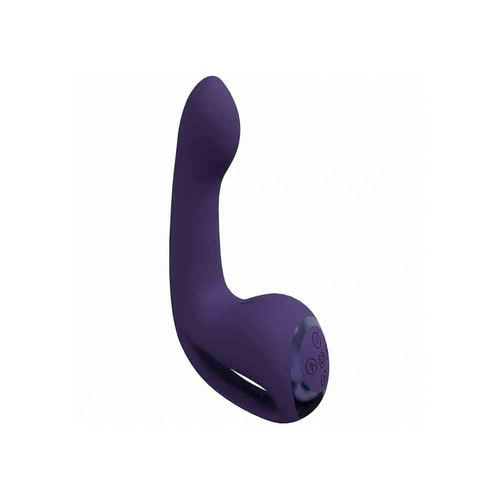 Riko Triple Thumper Finger Motion 7.87 Inch Vibrator – Purple