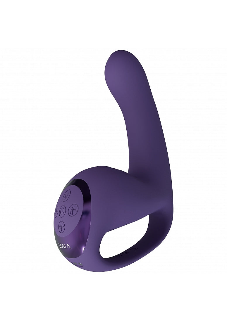 Riko Triple Thumper Finger Motion 7.87 Inch Vibrator – Purple