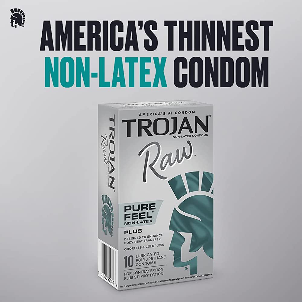 Trojan Raw Pure Feel Non-Latex - 10-Pack
