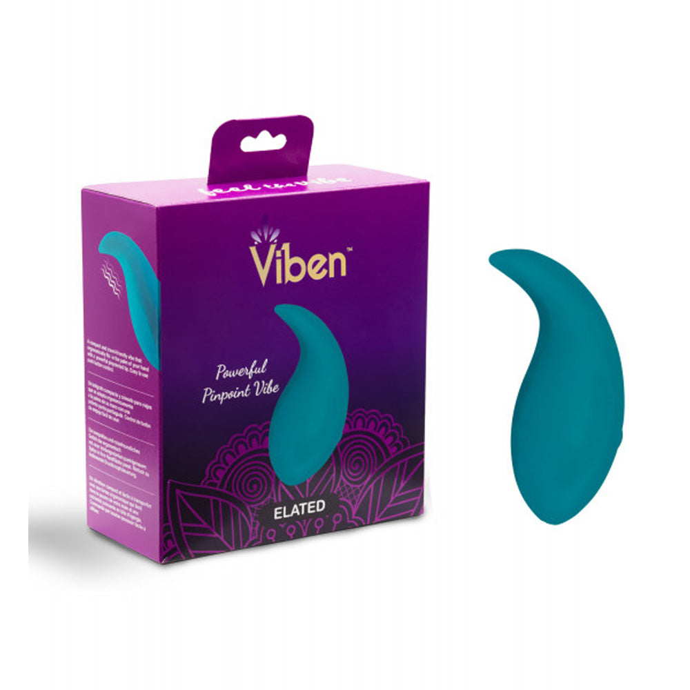 Viben Elated Pinpoint Stimulator Vibe 3.3 Inch Handheld Silicone Bullet Vibrator – Ocean